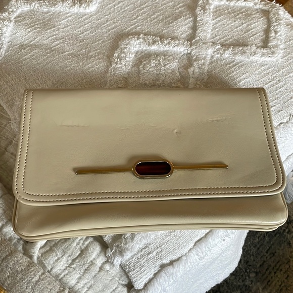 Vintage cream handbag - Picture 1 of 3